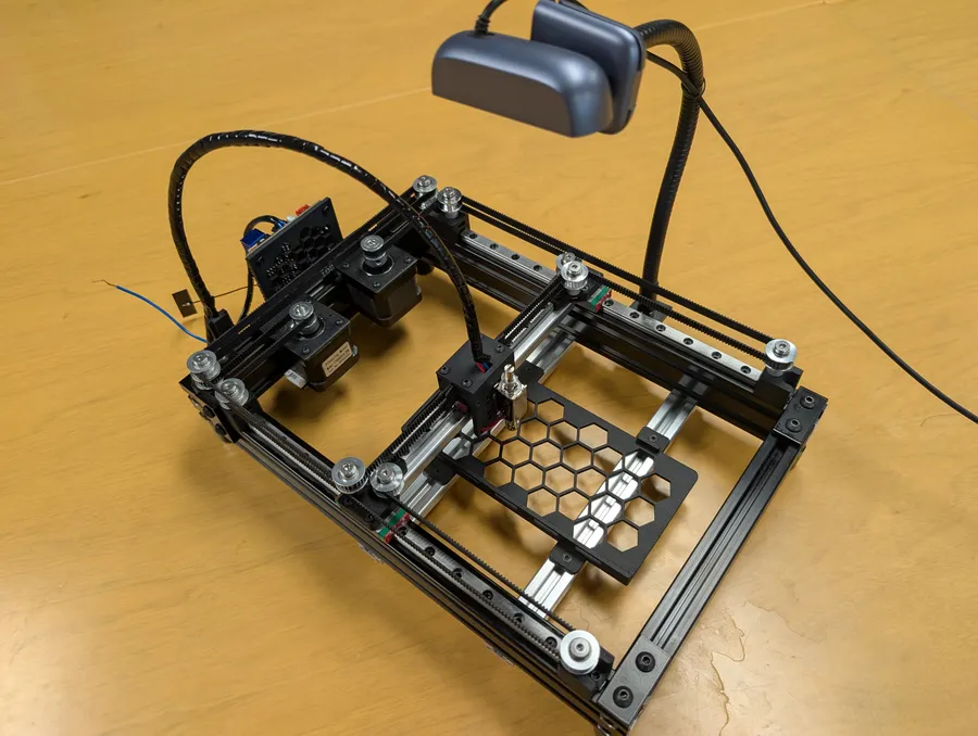 Assembled PhysiClaw rig — photo 80